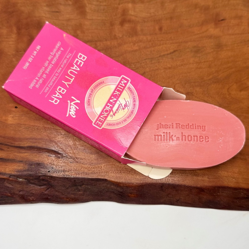 Vintage Jheri Redding Milk N Honee Beauty Bar Natural Vegetable Soap 3oz